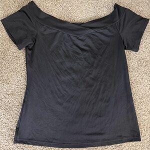 Black Off-Shoulder Women’s Top